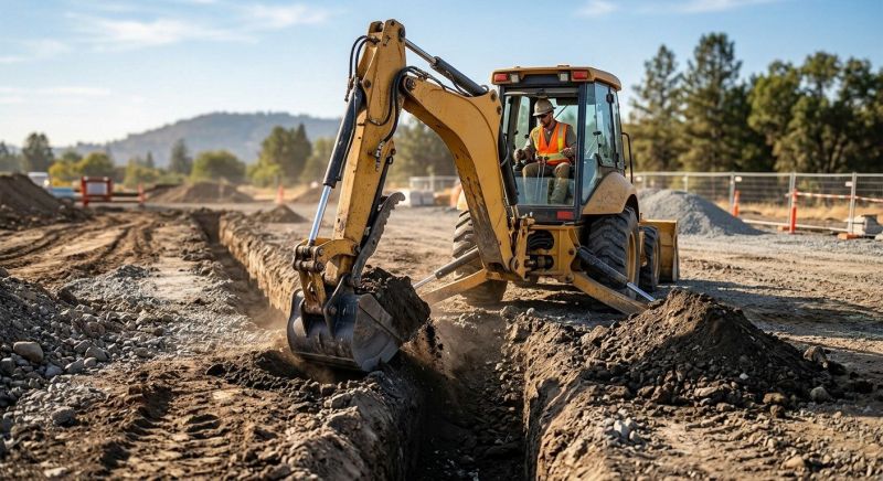Backhoe Trenching in Houston, TX