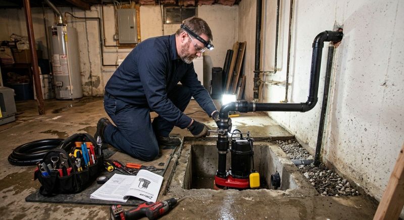 Basement Drainage Installation in Mobile, AL