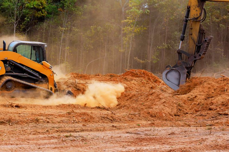 Bulldozer Clearing in Gwinnett County, GA