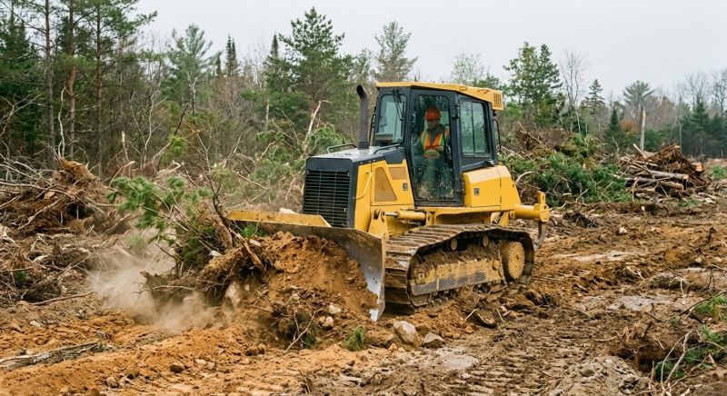 Bulldozer Clearing in Cumming, GA