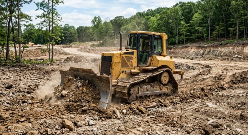 Bulldozer Clearing in Utah County, UT