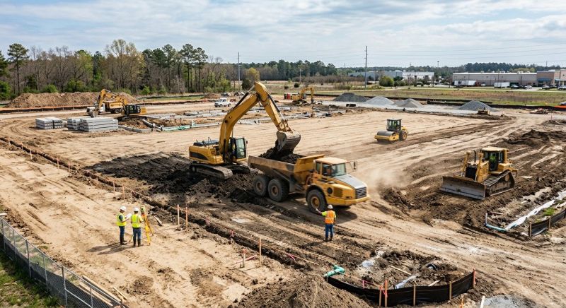 Commercial Site Preparation in Katy, TX