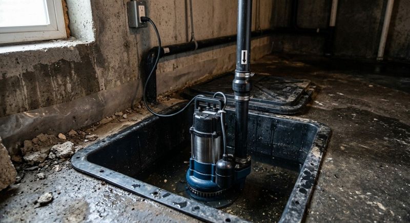 Drainage Pump Installation in Warwick, RI