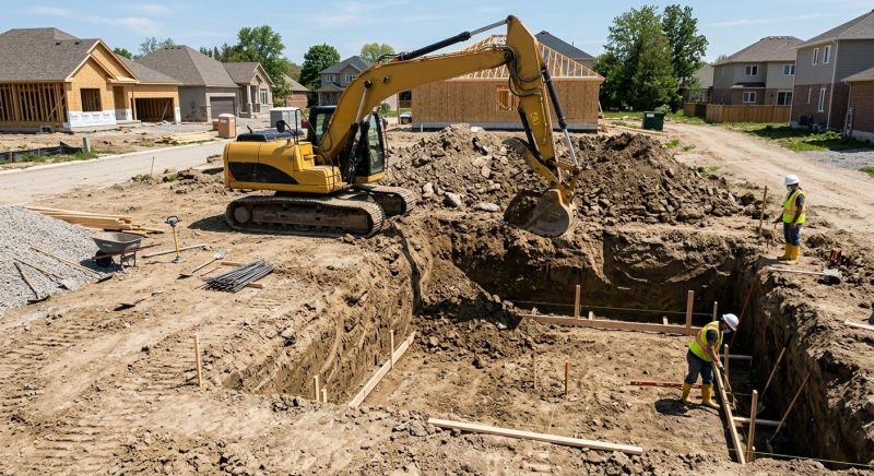 Footer Excavation in Houston, TX