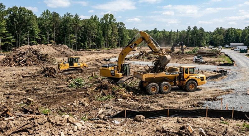 Parking Lot Land Clearing in Cumming, GA