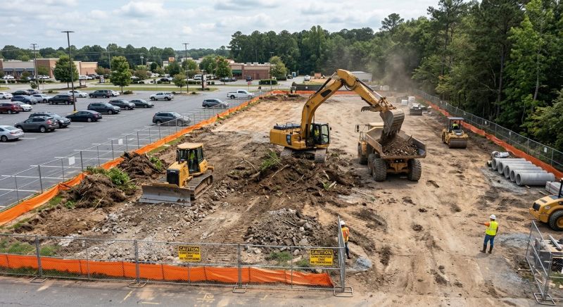 Parking Lot Site Preparation in Houston, TX