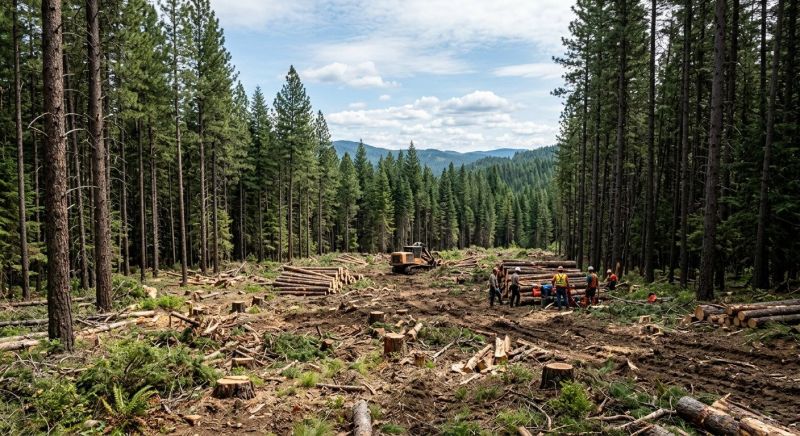 Pine Tree Clearing in Cumming, GA